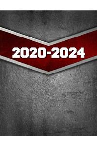 5 year planner 2020-2024: 2020-2024 planner. Monthly Schedule Organizer Agenda Planner For The Next Five Years, Appointment Notebook, Monthly Planner, Action Day, Passion Goa