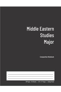 Middle Eastern Studies Major Composition Notebook