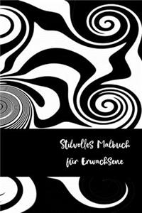 Stilvolles Malbuch für Erwachsene