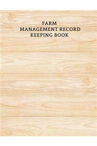 Farm management record keeping book