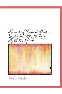 Memoir of Samuel Hoar
