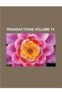Transactions Volume 14