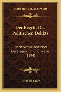 Der Begriff Des Politischen Delikts