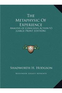 The Metaphysic of Experience