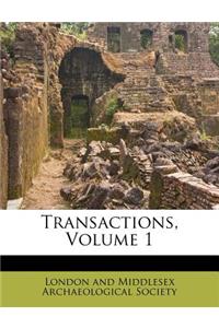 Transactions, Volume 1