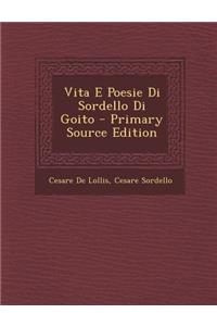Vita E Poesie Di Sordello Di Goito