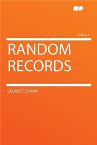 Random Records Volume 1
