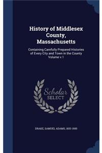 History of Middlesex County, Massachusetts