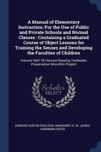 Manual of Elementary Instruction