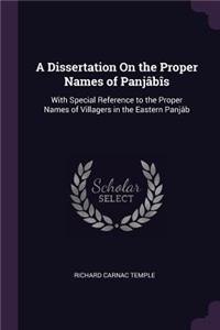 A Dissertation On the Proper Names of Panjâbîs