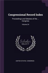 Congressional Record Index