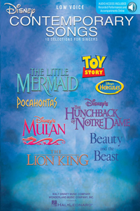Disney Contemporary Songs: Low Voice (Book/Online Audio)