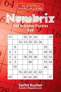 Numbrix - 250 Extreme Puzzles 9x9