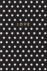 Black and White Polka Dot Notebook