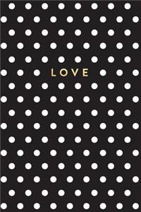 Black and White Polka Dot Notebook