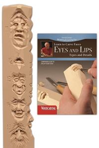 Eyes and Lips Study Stick Kit (Learn to Carve Faces with Harold Enlow) [With Study Stick, Made of Molded Resin and Full-Color Booklet]