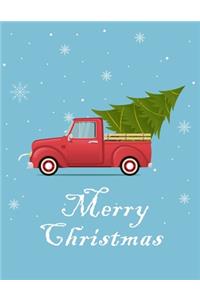 Christmas Tree Car Notebook