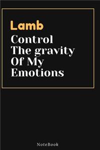 Lamb Control The gravity Of My Emotions