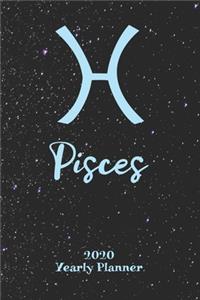 2020 Yearly Planner - Zodiac Sign Pisces