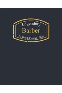 Legendary Barber, 12 Month Planner 2020