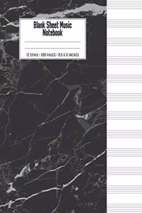 Blank Sheet Music Notebook