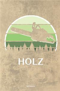 Holz - Notizbuch
