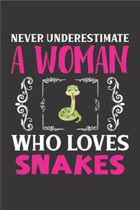 Never Underestimate A Woman Who Loves Snakes