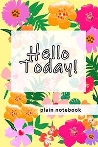 Blank Plain Notebook