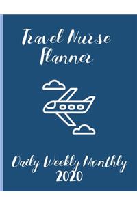 Travel Nurse Planner Daily Weekly Monthly 2020