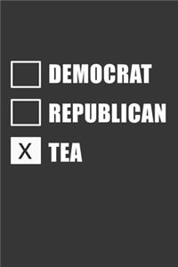 Democrat Republican Tea Notebook