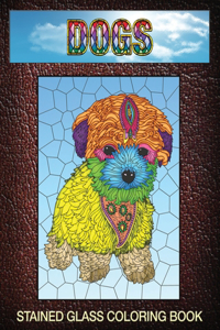 Dogs Stained Glass Coloring Book