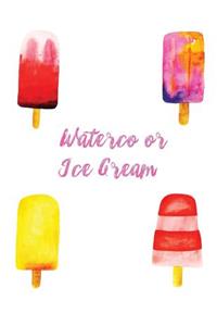 Watercolor ice cream