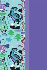 Composition Notebook Dinosaur Unicorn Yeti