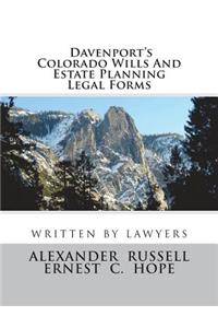 Davenport's Colorado Wills And Estate Planning Legal Forms