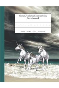 Primary Composition Notebook Story Journal: Educational Writing and Drawing Handwriting Activity Workbook