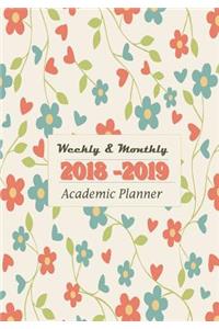 Weekly & Monthly 2018-2019 Academic Planner