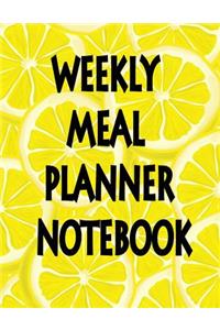 Weekly Meal Planner Notebook