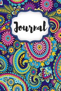 Blue Paisley Notebook