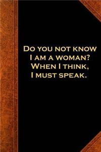 2019 Weekly Planner Shakespeare Quote Woman Think Speak 134 Pages
