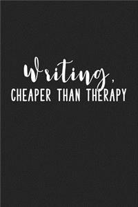Writing Cheaper Than Therapy