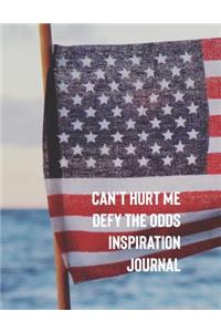 Can't Hurt Me Defy the Odds Inspiration Journal