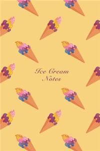 Ice Cream Notes