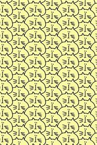 Journal Notebook For Cat Lovers Crowd of Cats Pattern 5