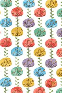 Bullet Journal Notebook Abstract Sketchy Trees Pattern 1