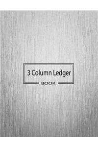 3 Column Ledger Book