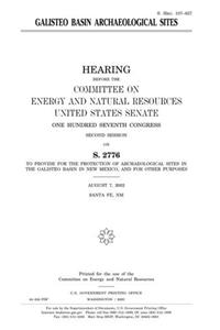 Galisteo Basin Archaeological Sites