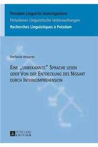 Eine unbekannte Sprache lesen oder Von der Entdeckung des Nissart durch Interkomprehension