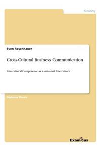 Cross-Cultural Business Communication