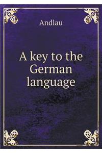 A key to the German language