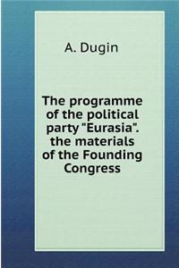 The Program of the Political Party 